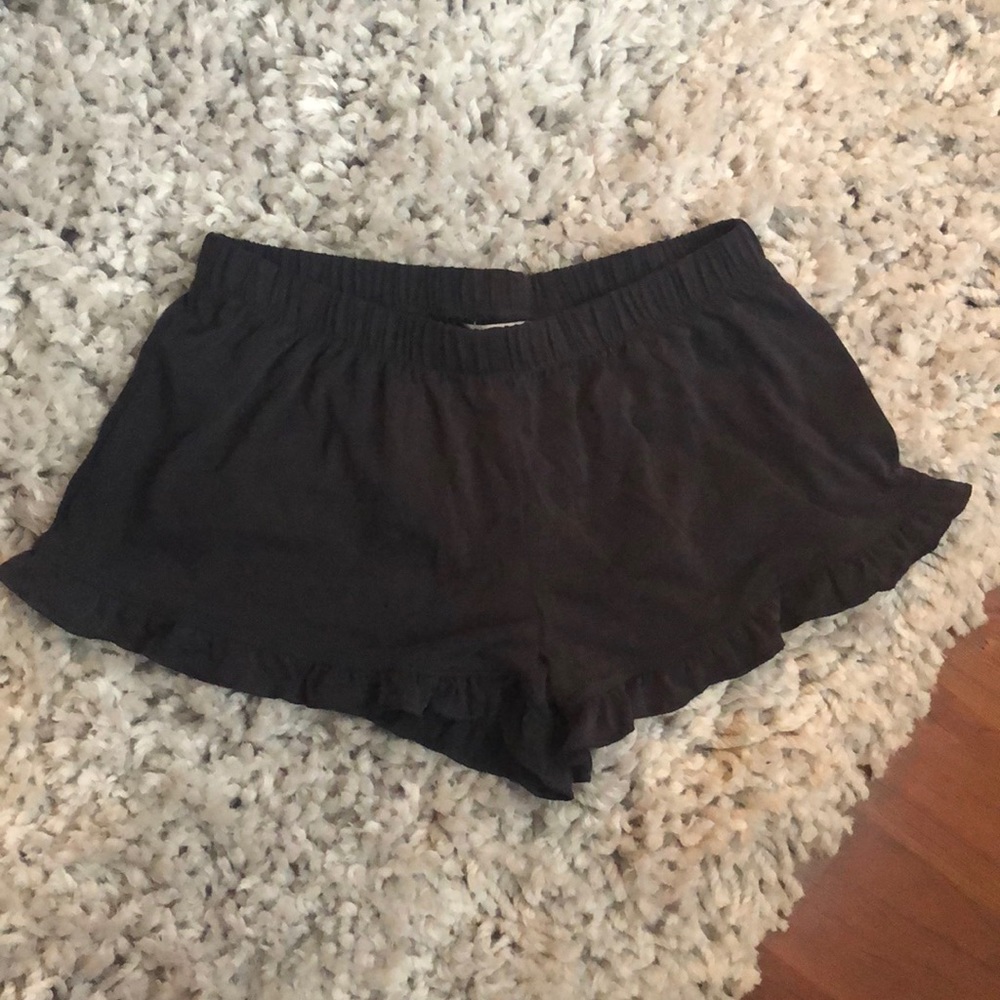 American eagle flowy charcoal gray shorts